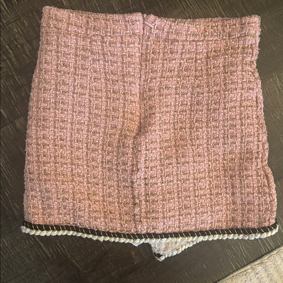 Like Self portrait skort  Tweed Skirt with Pearl buttons - Picture 3 of 5